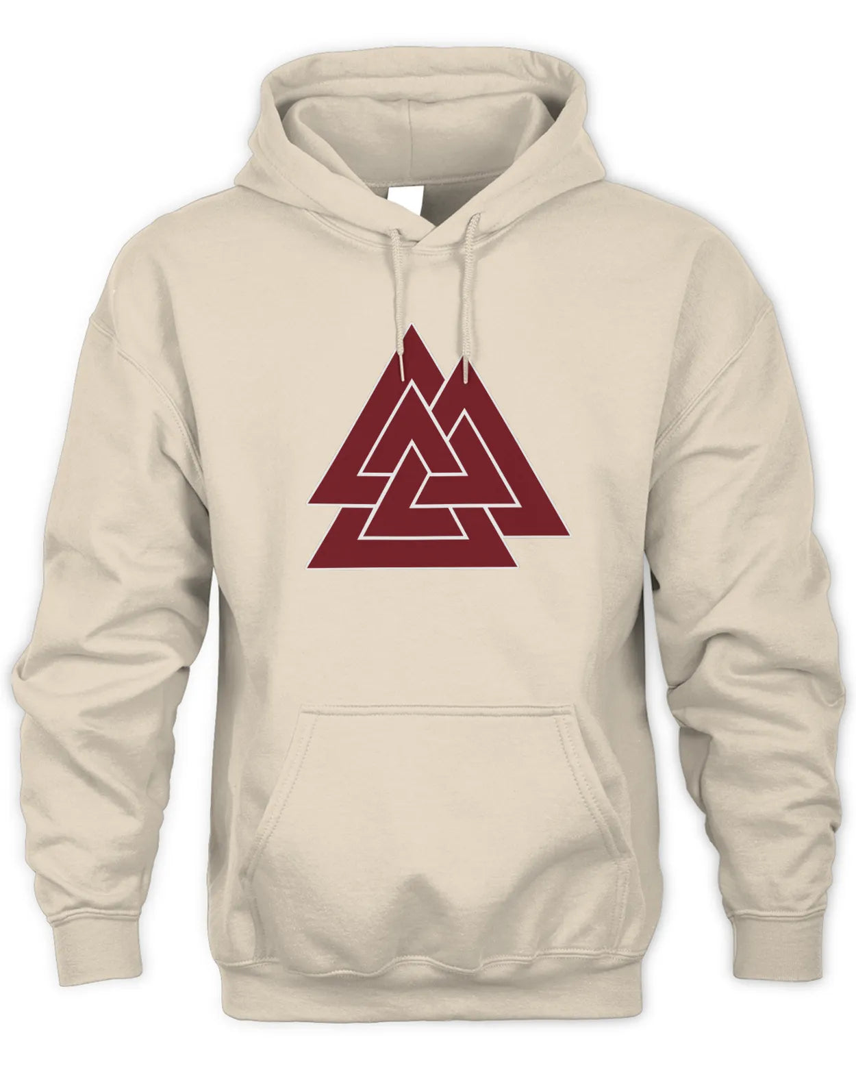 Embroidered Unisex Hoodie - Valknut (Three Triangles)