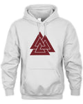 Embroidered Unisex Hoodie - Valknut (Three Triangles)