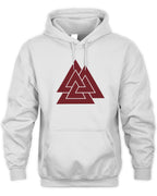 Embroidered Unisex Hoodie - Valknut (Three Triangles)