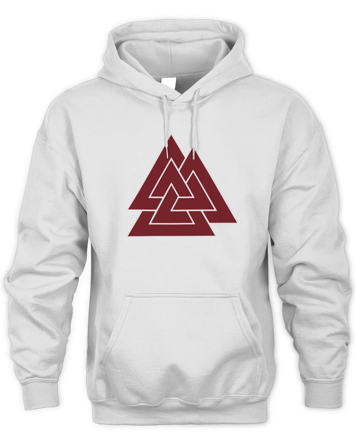 Embroidered Unisex Hoodie - Valknut (Three Triangles)