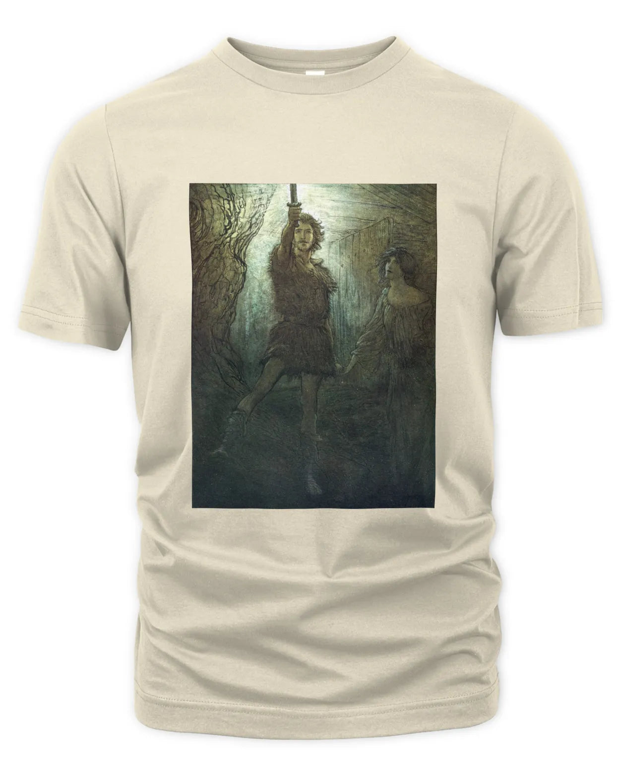 T-Shirt - Siegmund the Wälsung and His Sword - Arthur Rackham