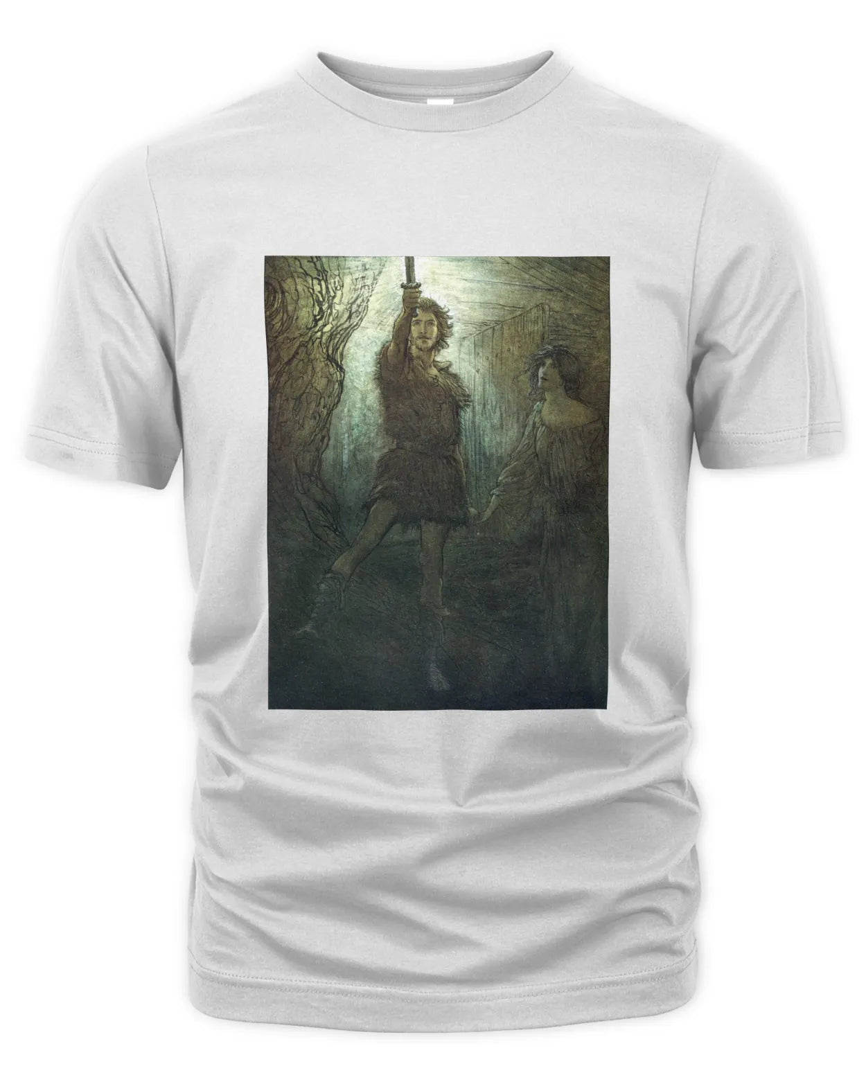 T-Shirt - Siegmund the Wälsung and His Sword - Arthur Rackham