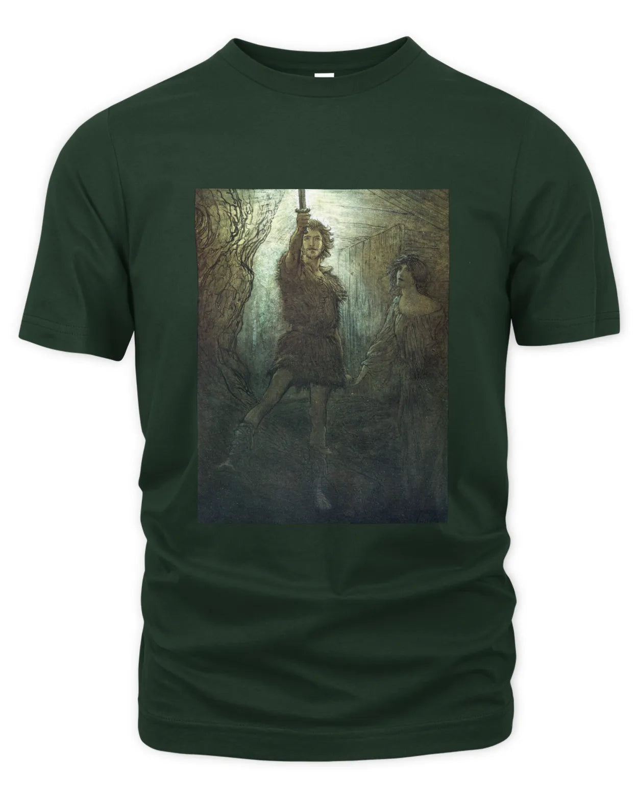 T-Shirt - Siegmund the Wälsung and His Sword - Arthur Rackham