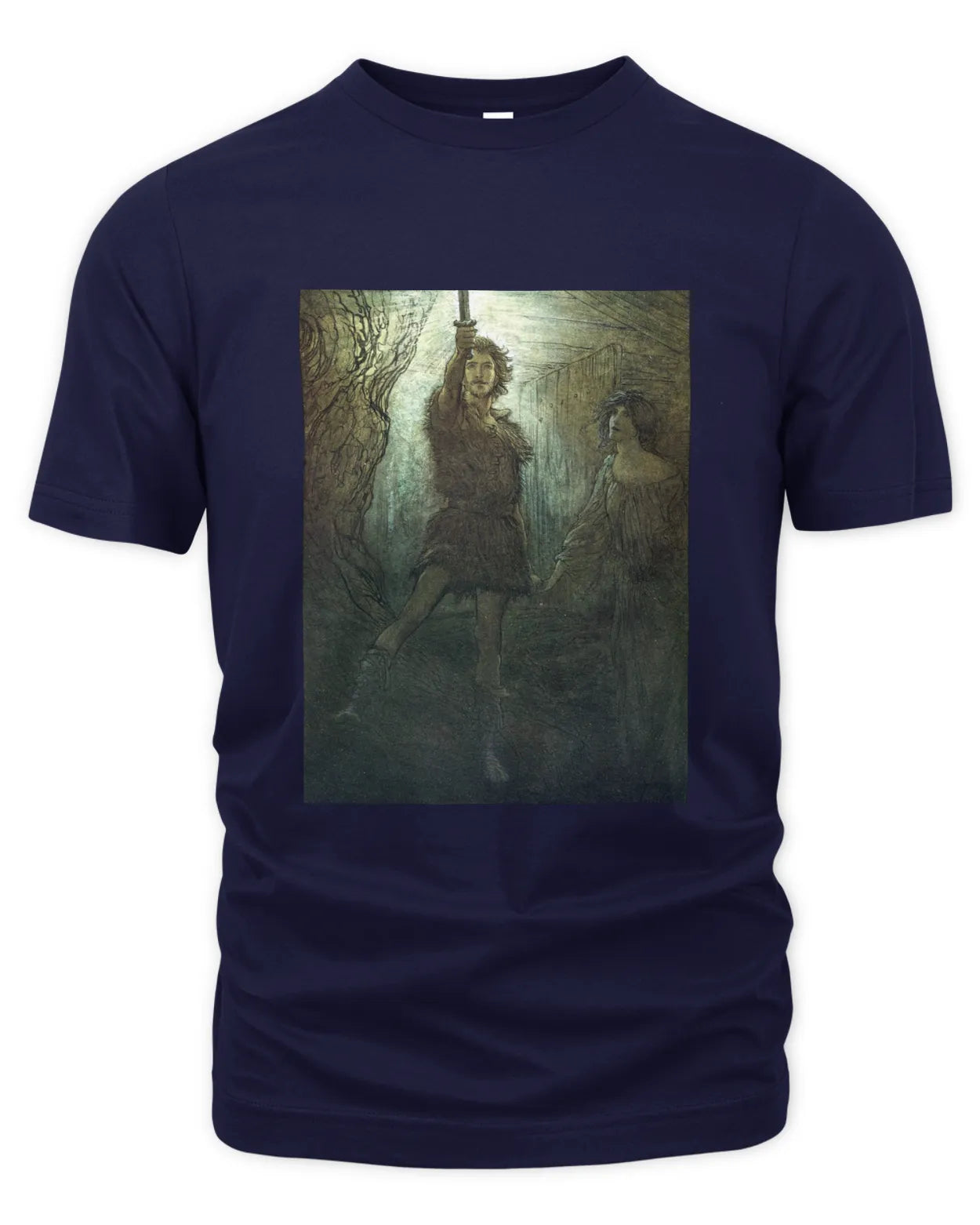T-Shirt - Siegmund the Wälsung and His Sword - Arthur Rackham