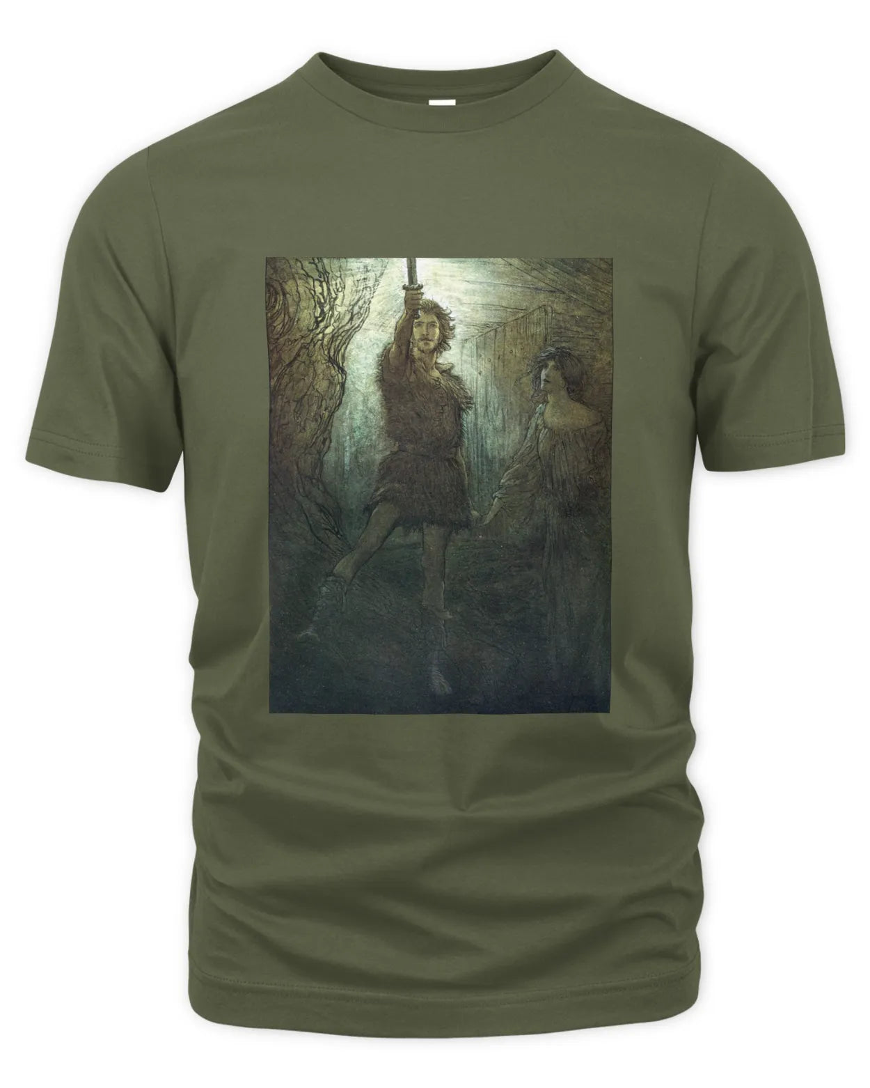 T-Shirt - Siegmund the Wälsung and His Sword - Arthur Rackham