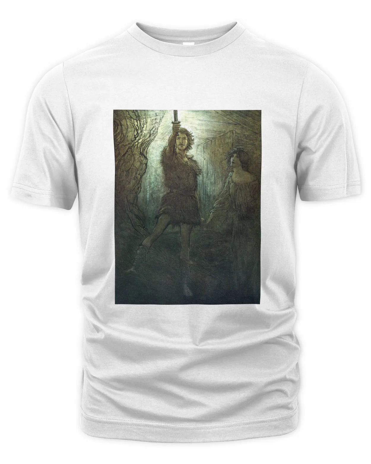 T-Shirt - Siegmund the Wälsung and His Sword - Arthur Rackham