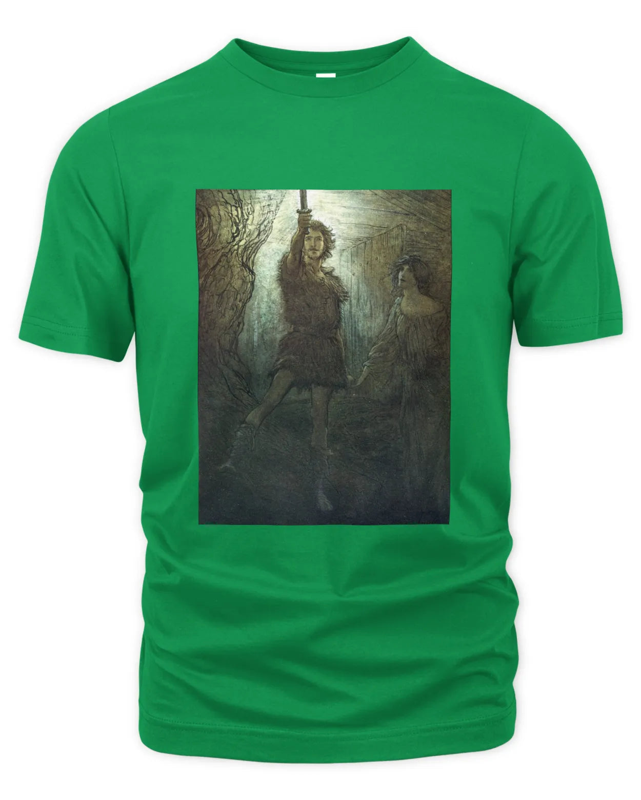 T-Shirt - Siegmund the Wälsung and His Sword - Arthur Rackham
