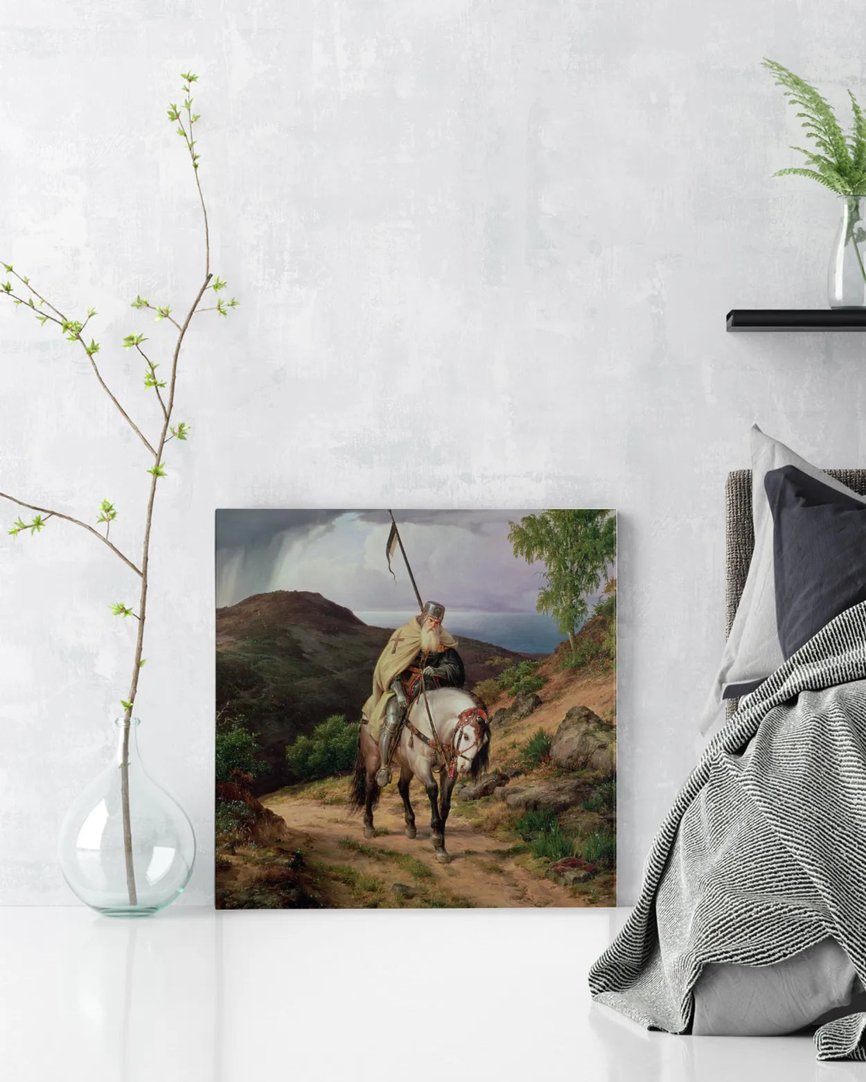 Canvas Print - The Return of the Excurser - Karl Friedrich Lessing (16x16")