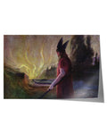 Poster - Odin Leaves as the Flames Rise - Hermann Hendrich (36x24")