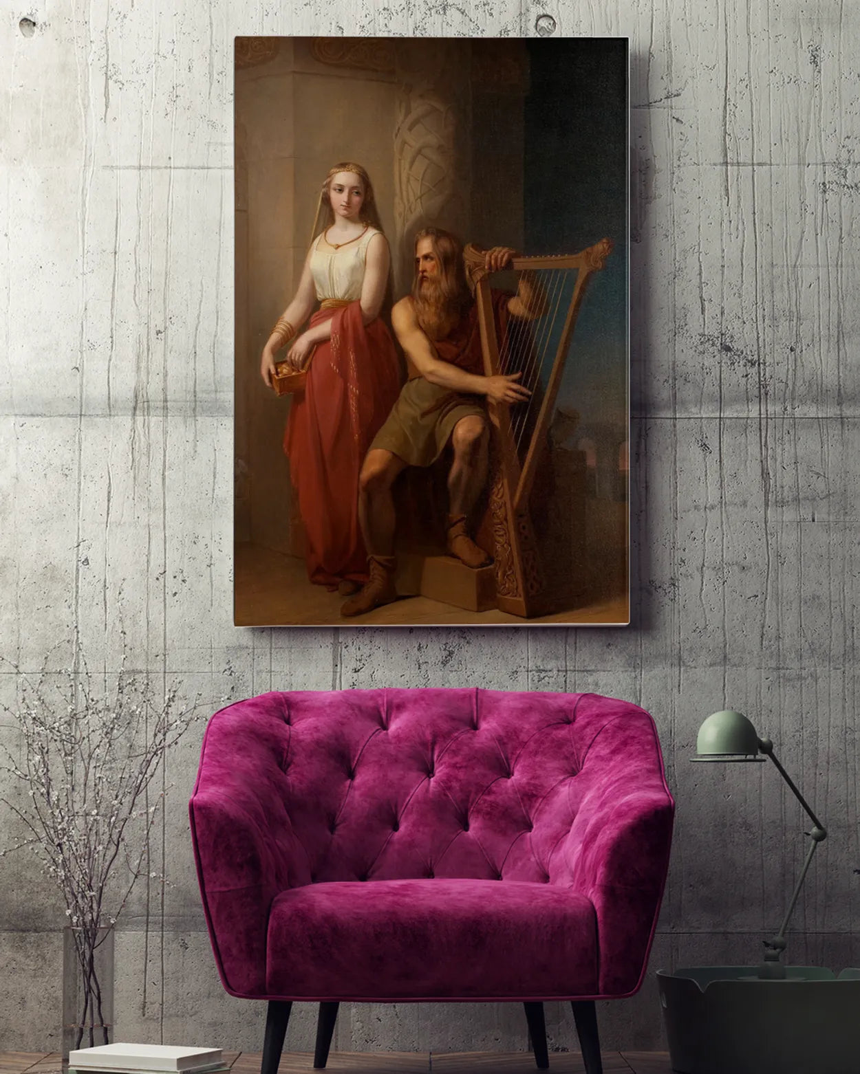 Canvas Print - Iduna and Bragi - Nils Jakob Blommér