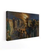 Canvas Print - Midsummer Eve Bonfire on Skagen's Beach - Peder Severin Krøyer