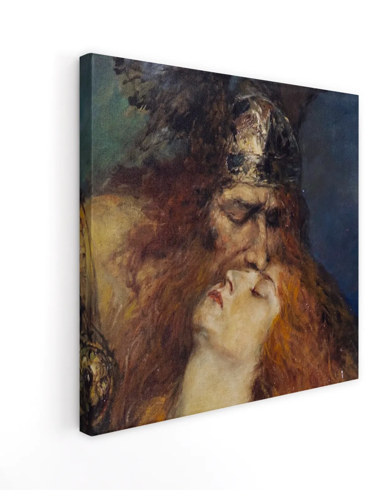 Canvas Print - Odin's Farewell to Brynhild - Ferdinand Leeke (16x16")