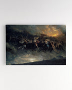 Canvas Print - Åsgårdsreien (The Wild Hunt of Odin) - Peter Nicolai Arbo