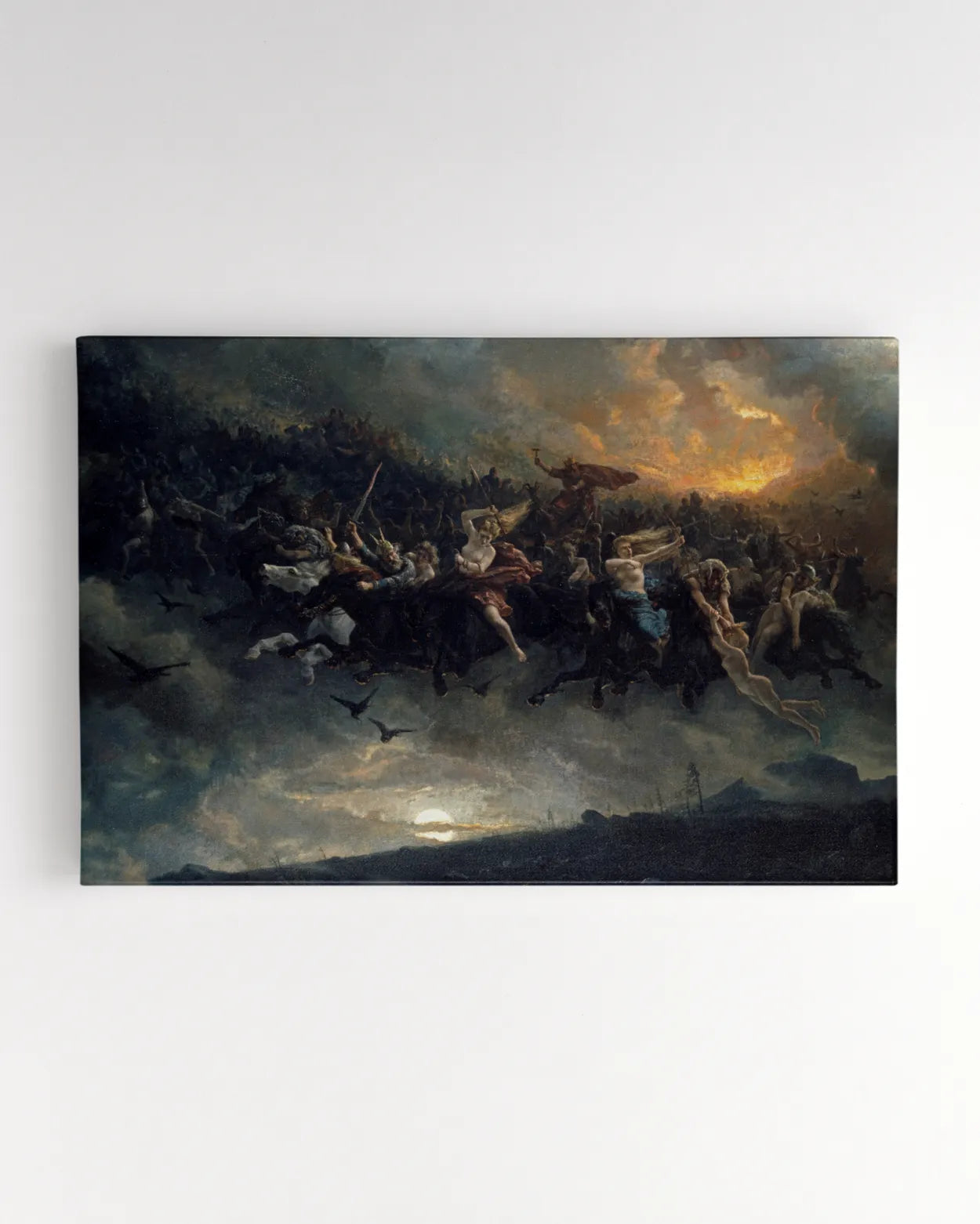 Canvas Print - Åsgårdsreien (The Wild Hunt of Odin) - Peter Nicolai Arbo