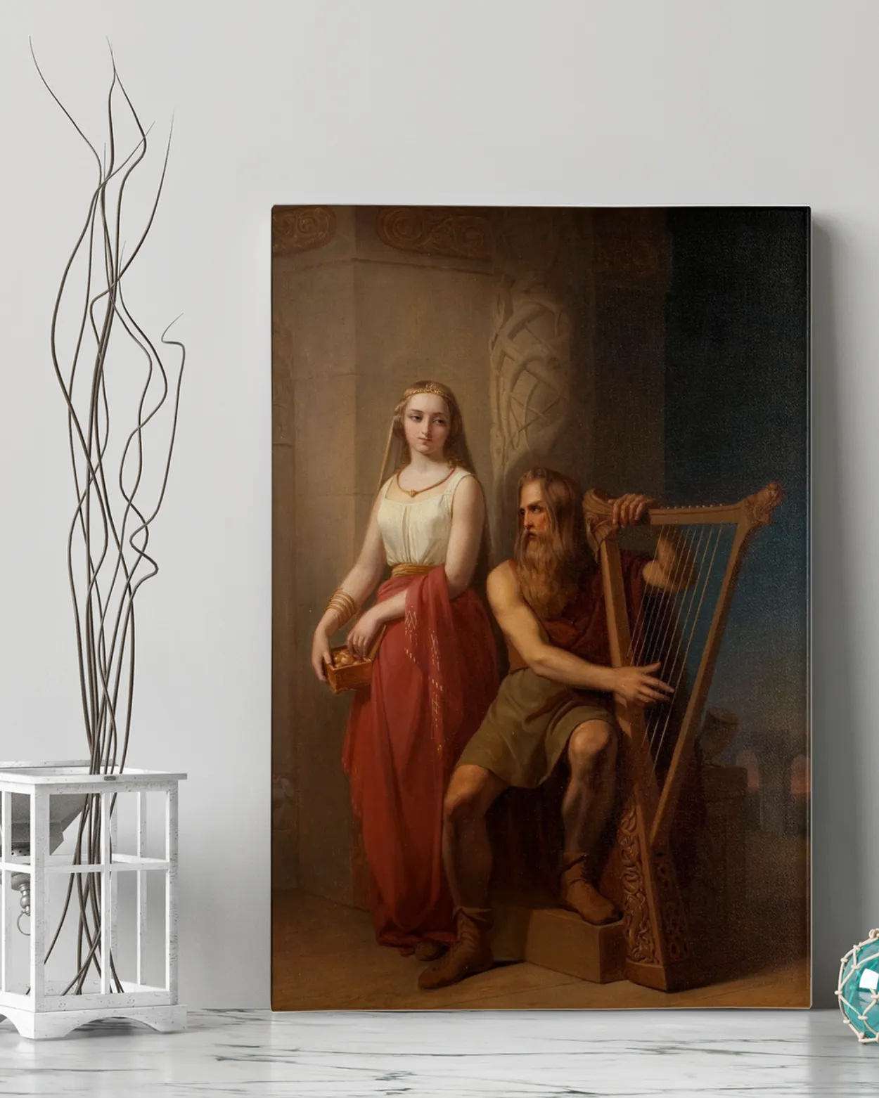 Canvas Print - Iduna and Bragi - Nils Jakob Blommér