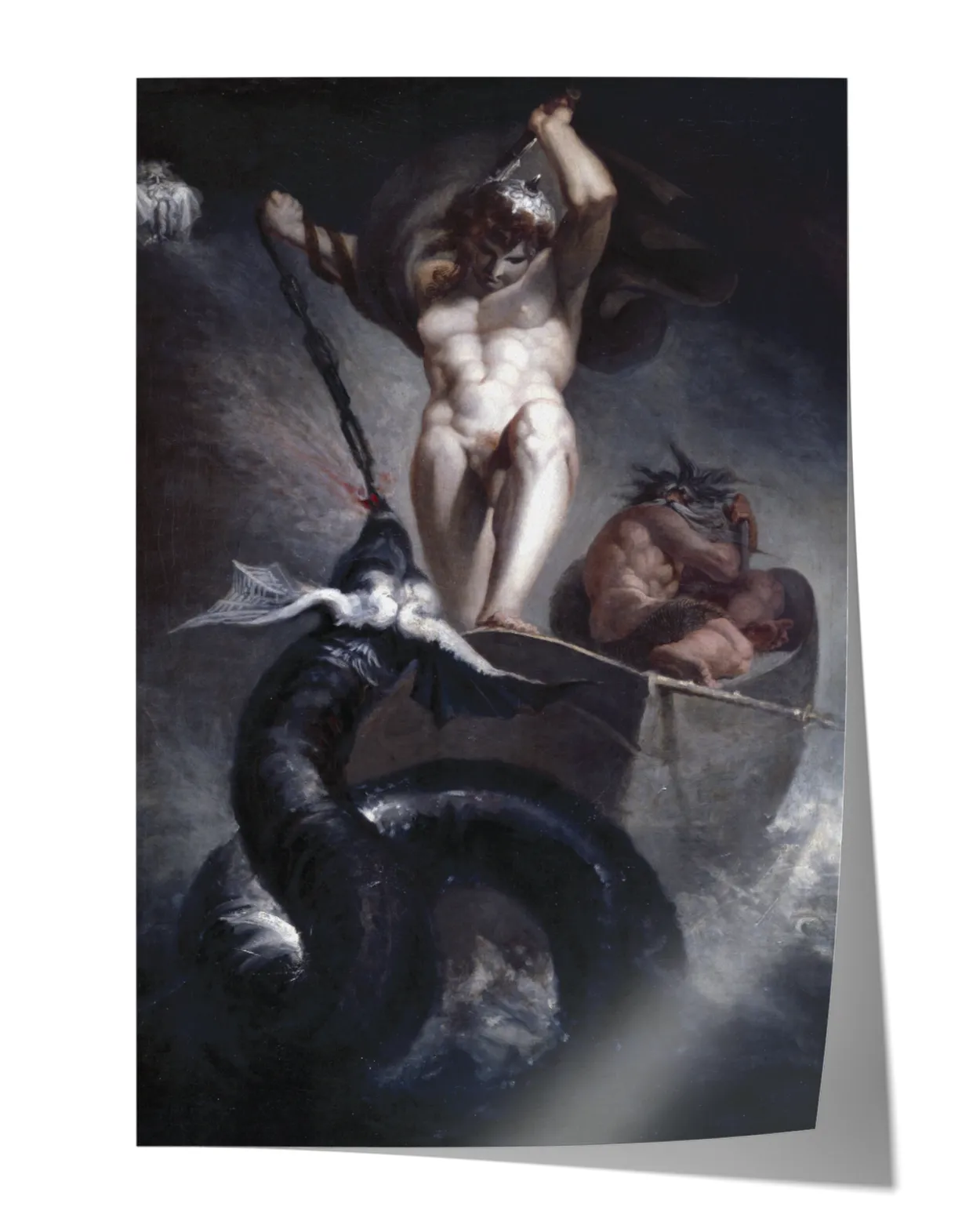 Poster - Thor Battling the Midgard Snake - Henry Fuseli (24x36")
