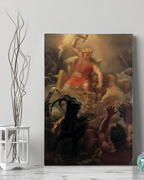 Thor's Fight with the Giants - Mårten Eskil Winge (Canvas)