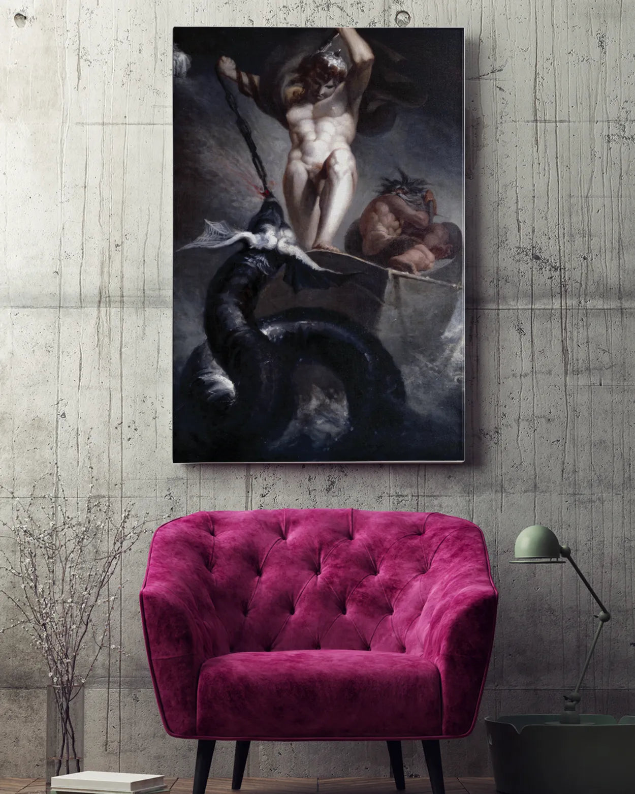 Canvas Print - Thor Battling the Midgard Snake - Henry Fuseli