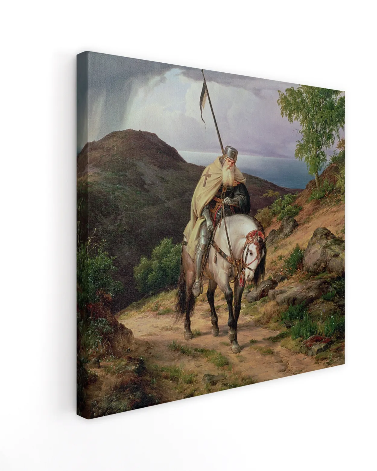 Canvas Print - The Return of the Excurser - Karl Friedrich Lessing (16x16")