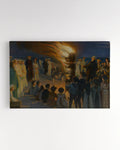 Canvas Print - Midsummer Eve Bonfire on Skagen's Beach - Peder Severin Krøyer