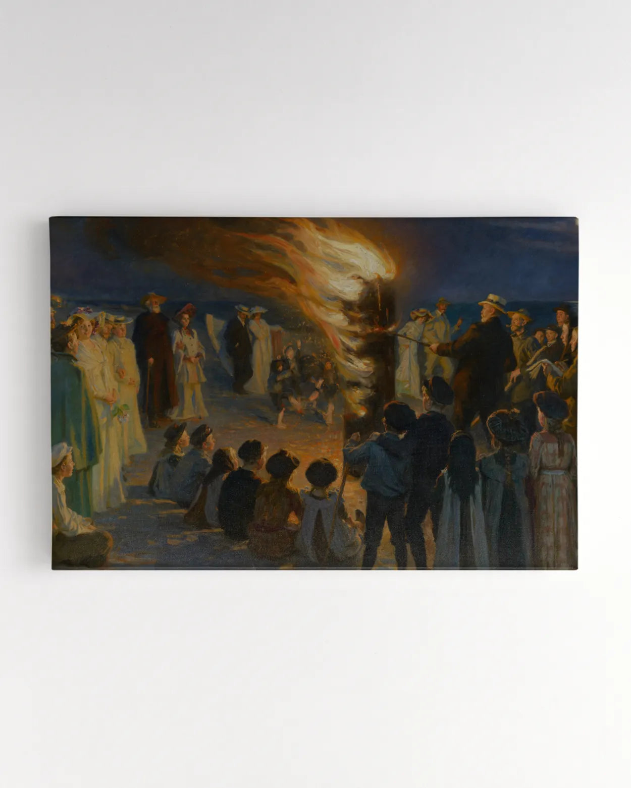 Canvas Print - Midsummer Eve Bonfire on Skagen's Beach - Peder Severin Krøyer