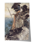 Poster - Freyja Overlooking Asgard - Arthur Rackham (24x36")