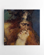 Canvas Print - Odin's Farewell to Brynhild - Ferdinand Leeke (16x16")