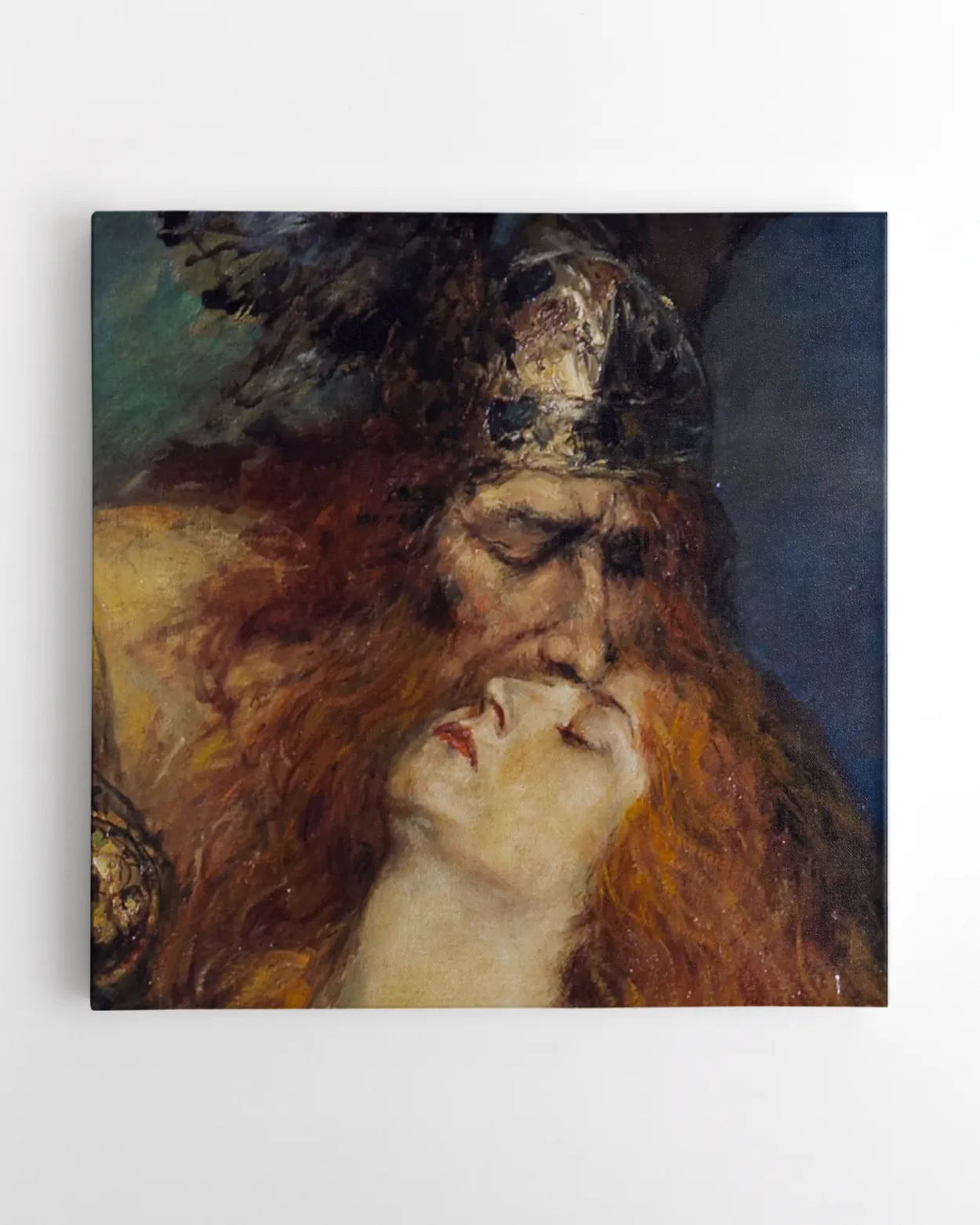Canvas Print - Odin's Farewell to Brynhild - Ferdinand Leeke (16x16")