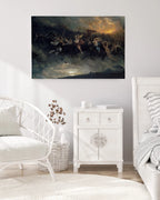 Canvas Print - Åsgårdsreien (The Wild Hunt of Odin) - Peter Nicolai Arbo