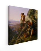 Canvas Print - The Robber and His Son - Karl Friedrich Lessing (16x16")