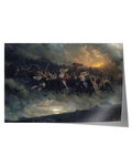 Poster - Åsgårdsreien (The Wild Hunt of Odin) - Peter Nicolai Arbo (36x24")