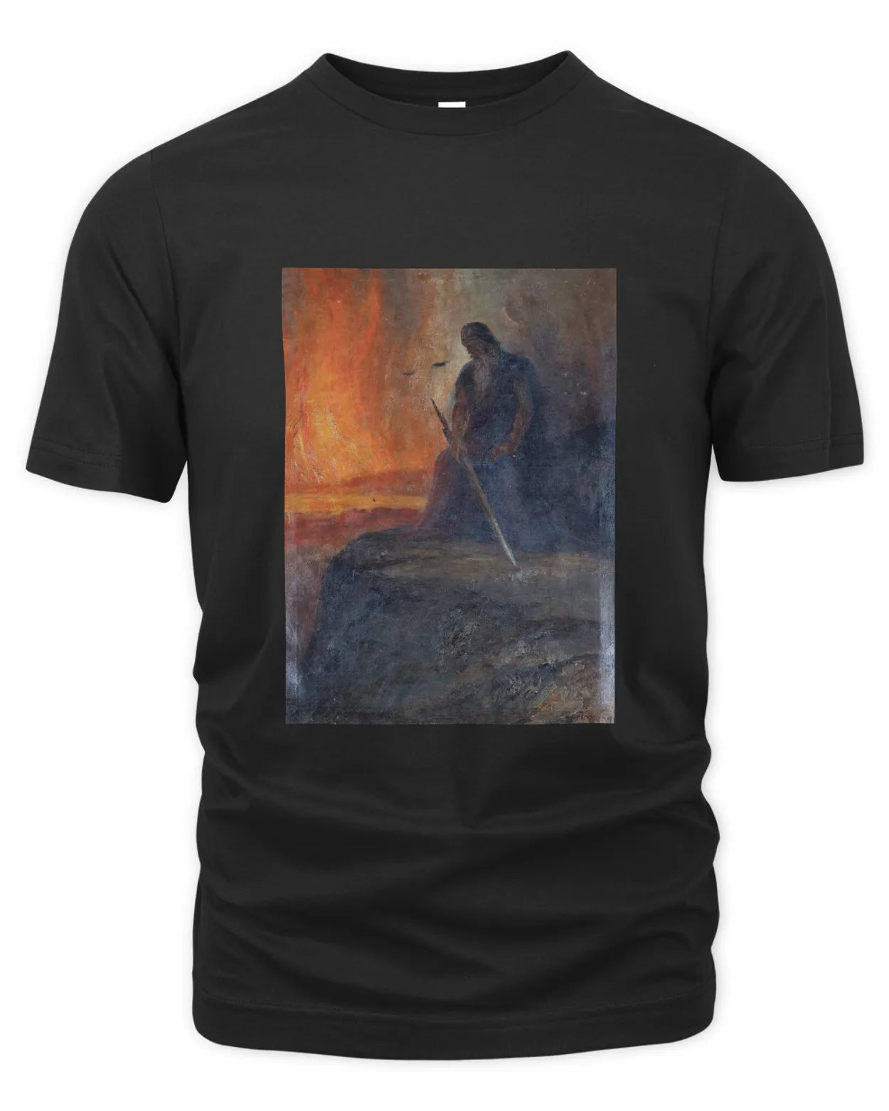 T-Shirt - Odin Pondering - Hermann Hendrich