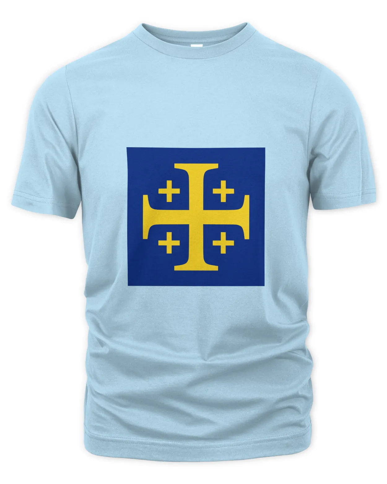 T-Shirt - Excursion Cross - Yellow on Blue