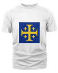 T-Shirt - Excursion Cross - Yellow on Blue
