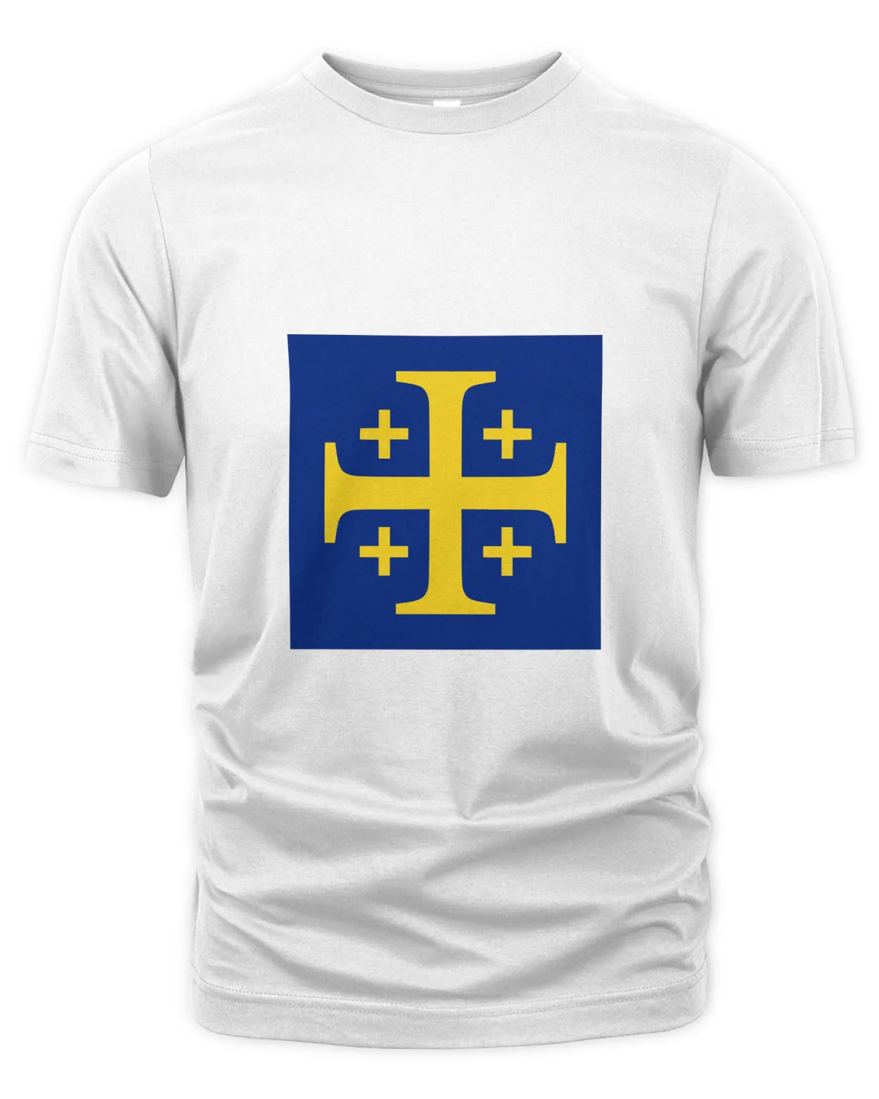 T-Shirt - Excursion Cross - Yellow on Blue