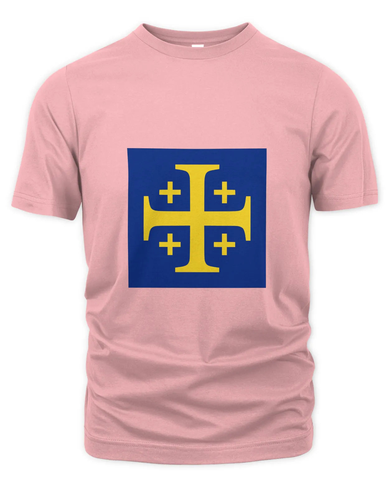 T-Shirt - Excursion Cross - Yellow on Blue