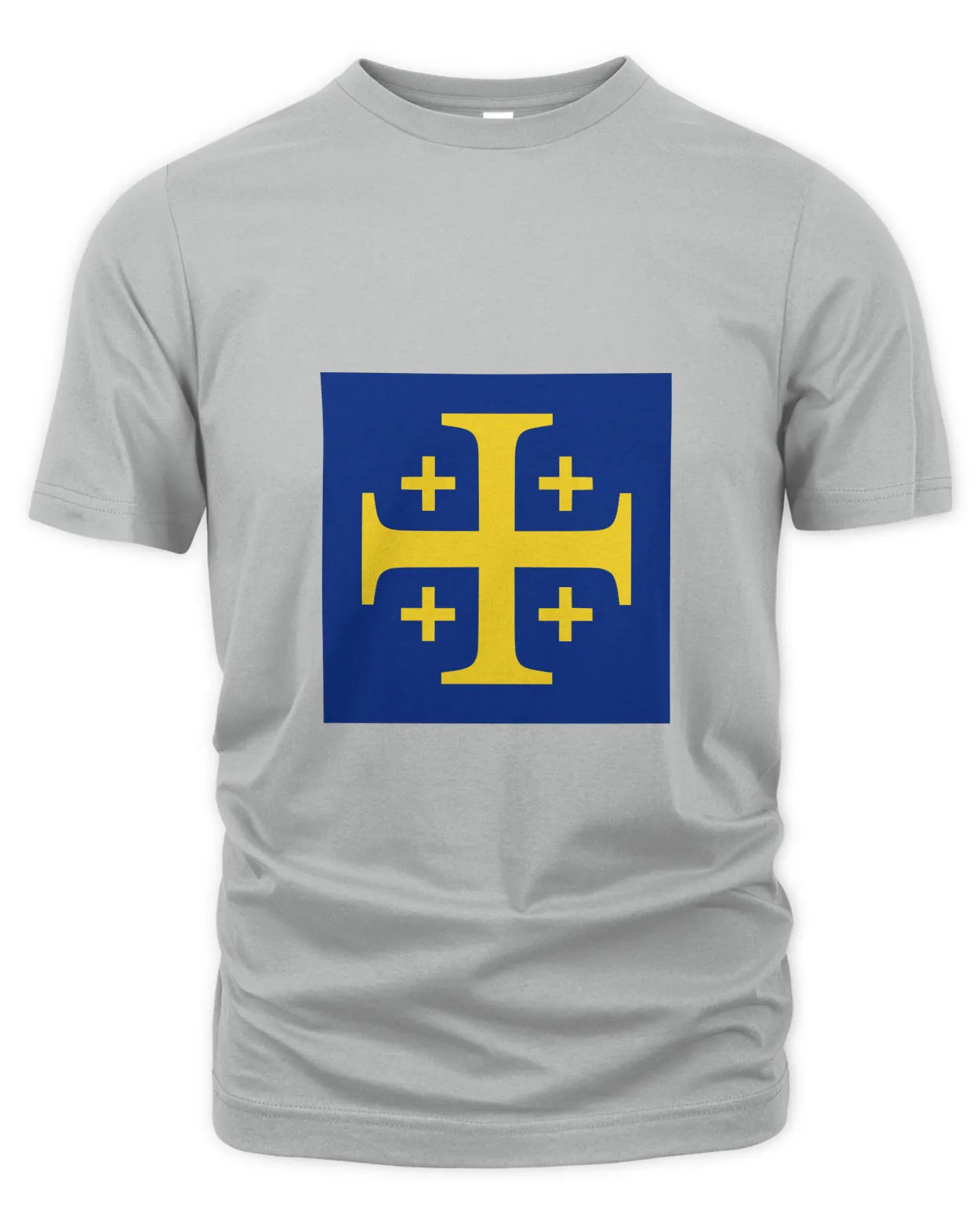 T-Shirt - Excursion Cross - Yellow on Blue
