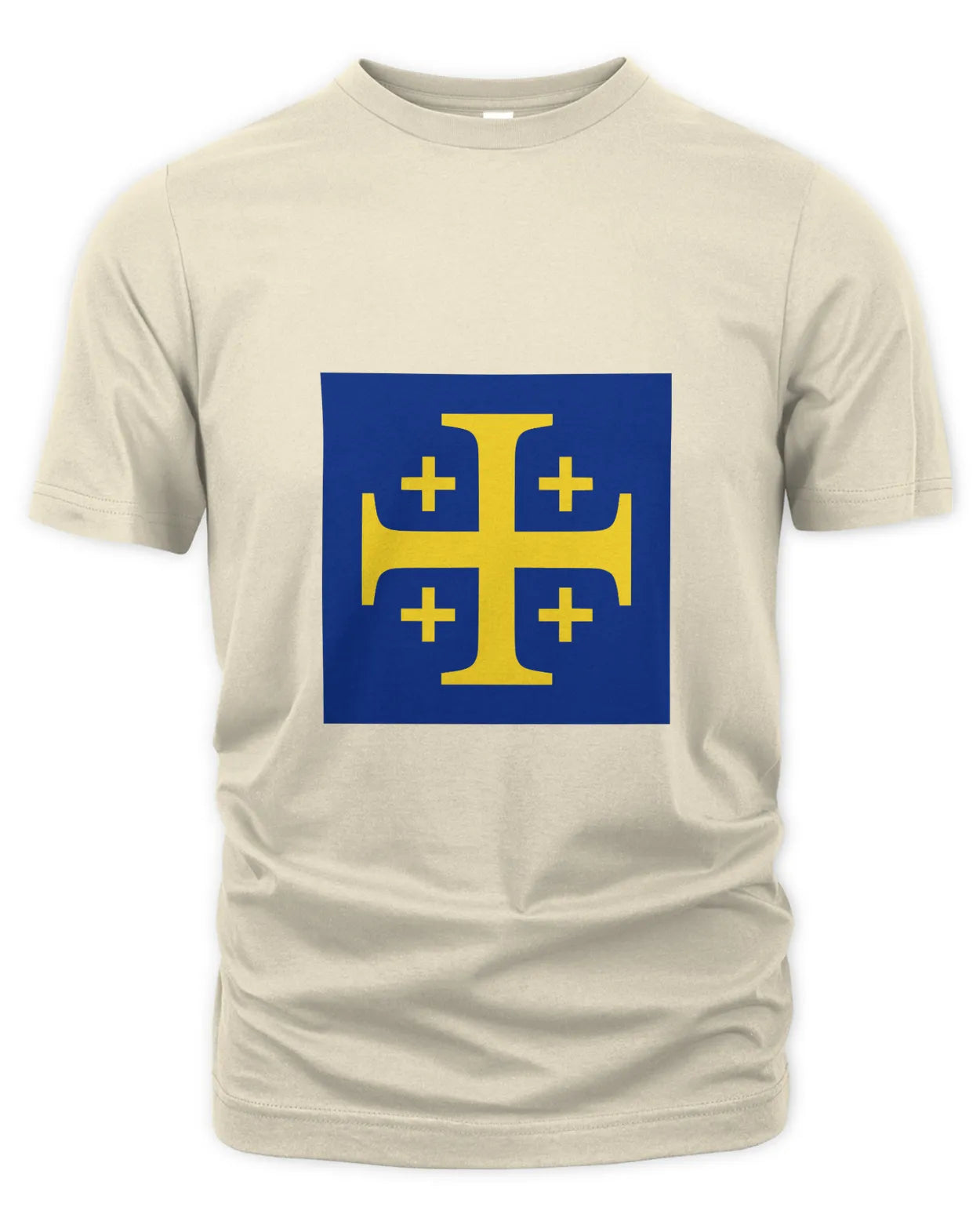 T-Shirt - Excursion Cross - Yellow on Blue