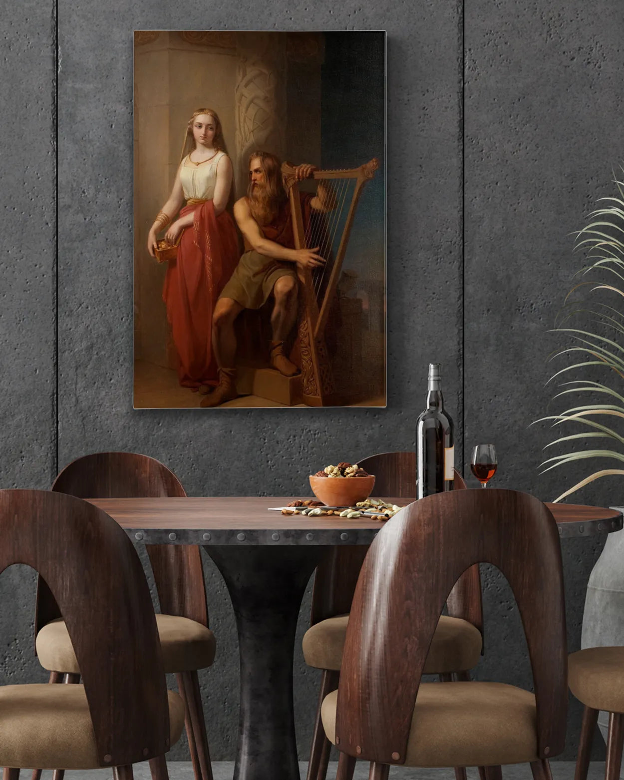 Canvas Print - Iduna and Bragi - Nils Jakob Blommér