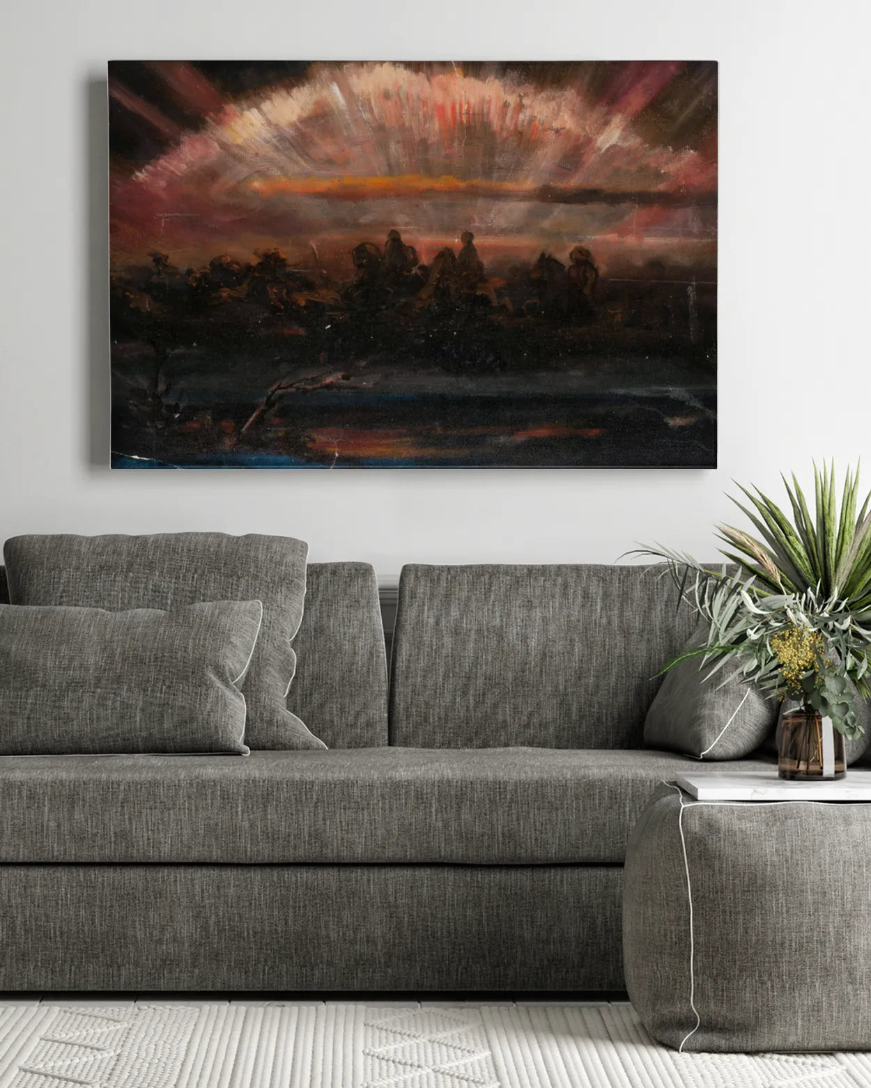 Canvas Print - Åsgårdsreia, the Wild Hunt - Nils Jakob Blommér