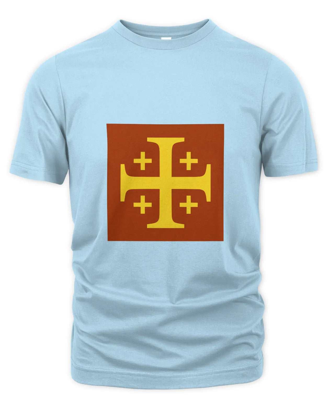 T-Shirt - Excursion Cross - Yellow on Red