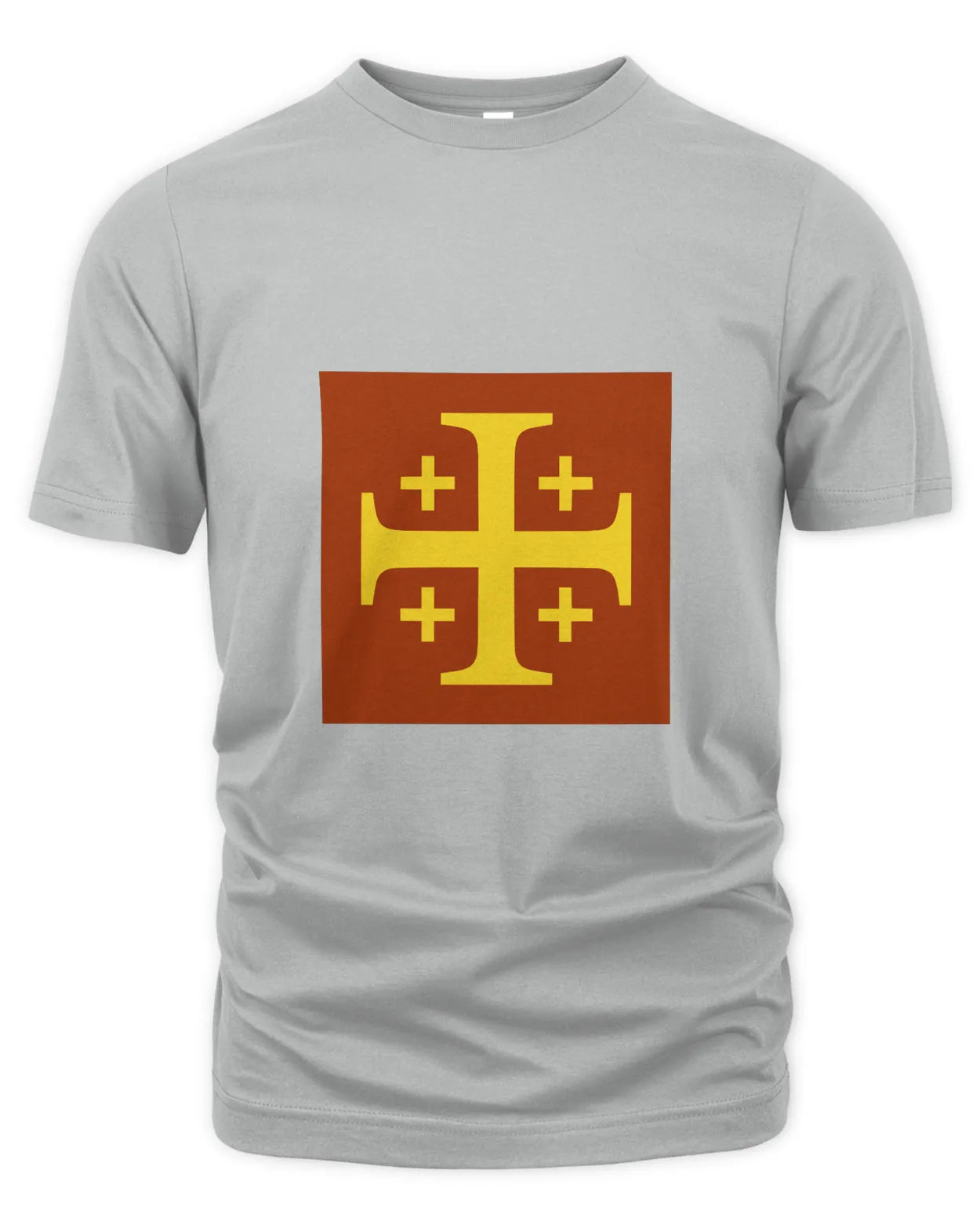 T-Shirt - Excursion Cross - Yellow on Red