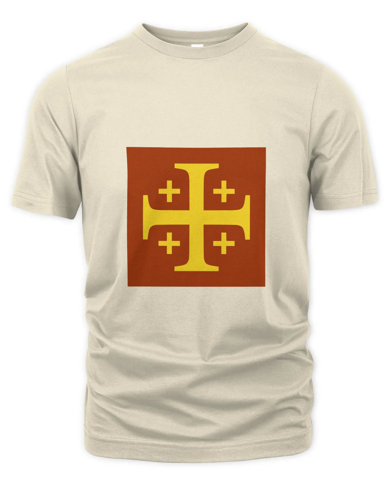 T-Shirt - Excursion Cross - Yellow on Red
