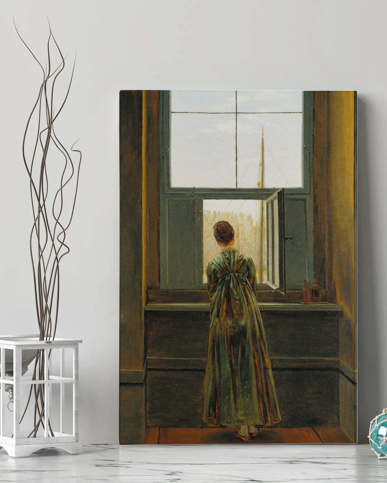Canvas Print - Woman at a Window - Caspar David Friedrich