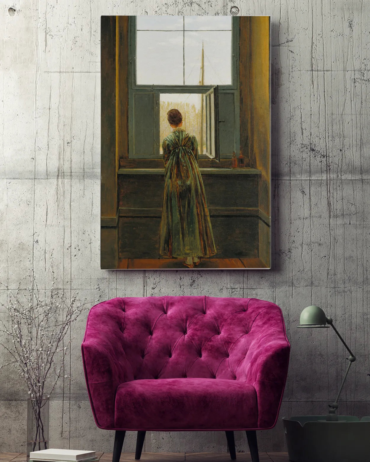 Canvas Print - Woman at a Window - Caspar David Friedrich