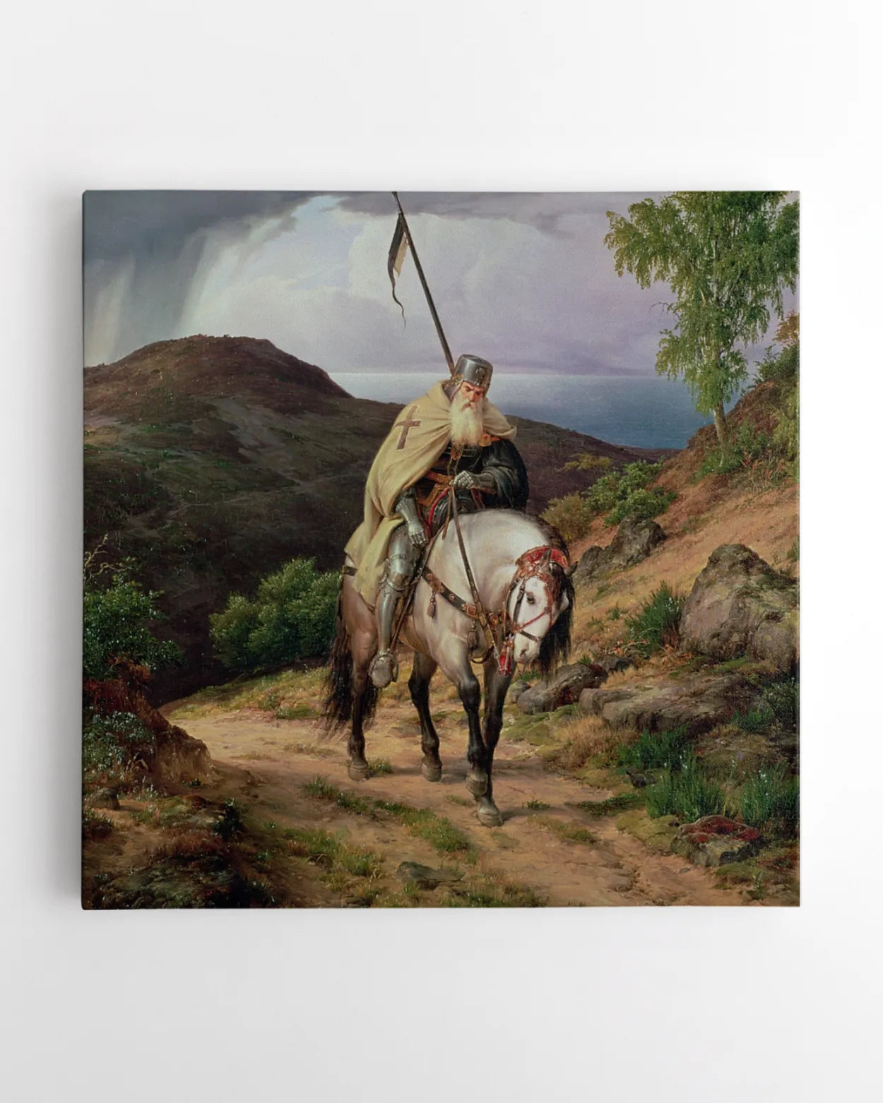 Canvas Print - The Return of the Excurser - Karl Friedrich Lessing (16x16")