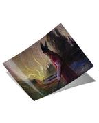 Poster - Odin Leaves as the Flames Rise - Hermann Hendrich (36x24")