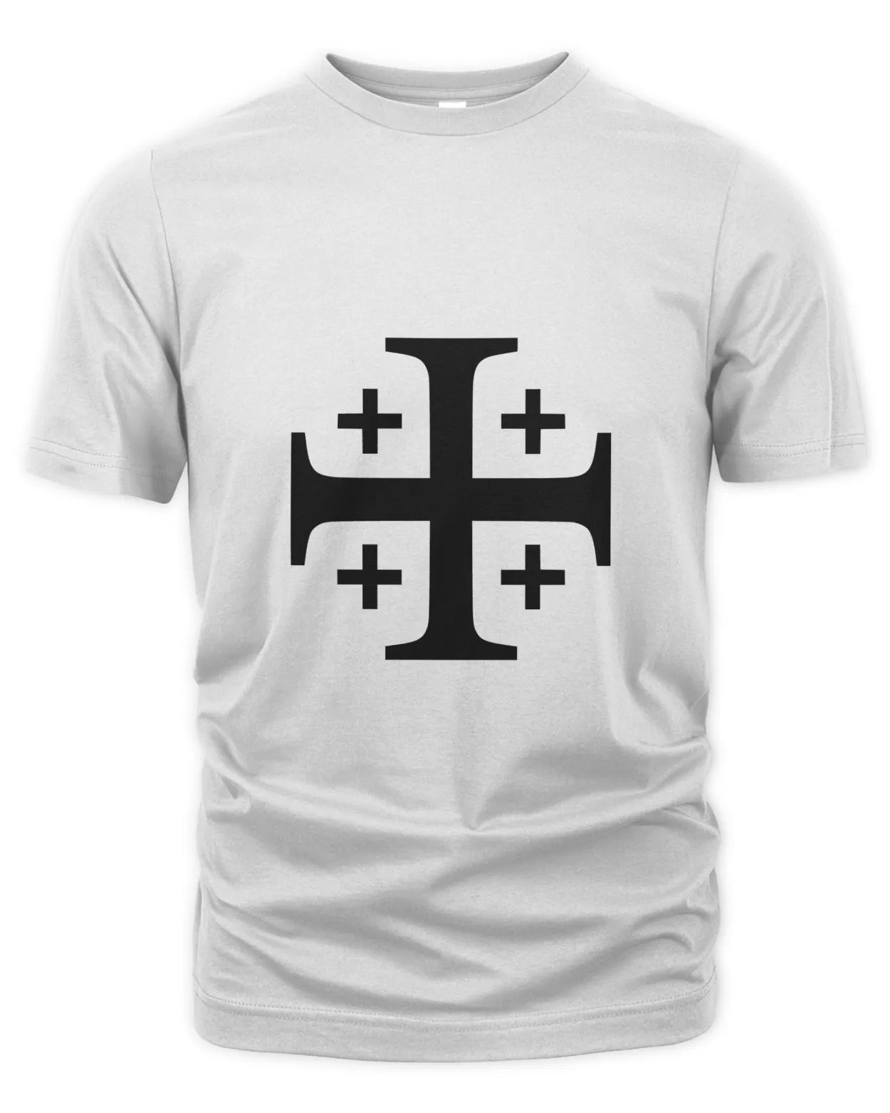 Crusader Cross Premium Unisex T-Shirt, Black