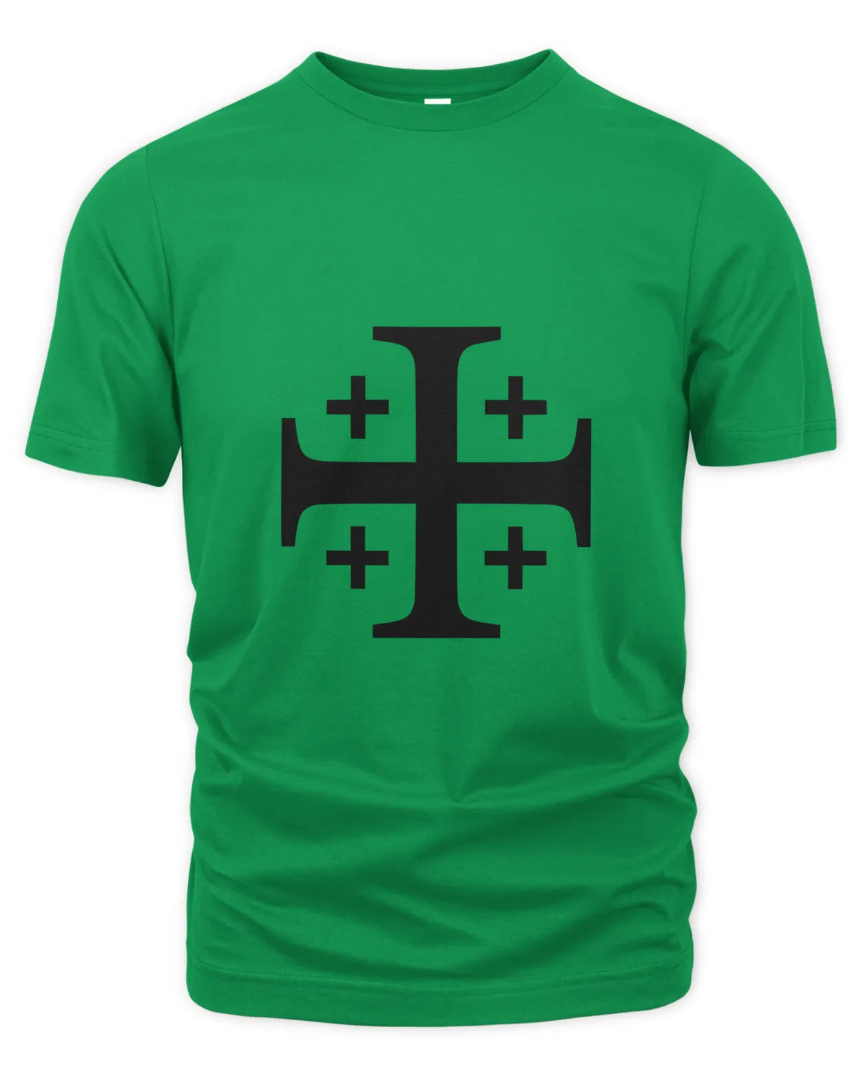 Crusader Cross Premium Unisex T-Shirt, Black
