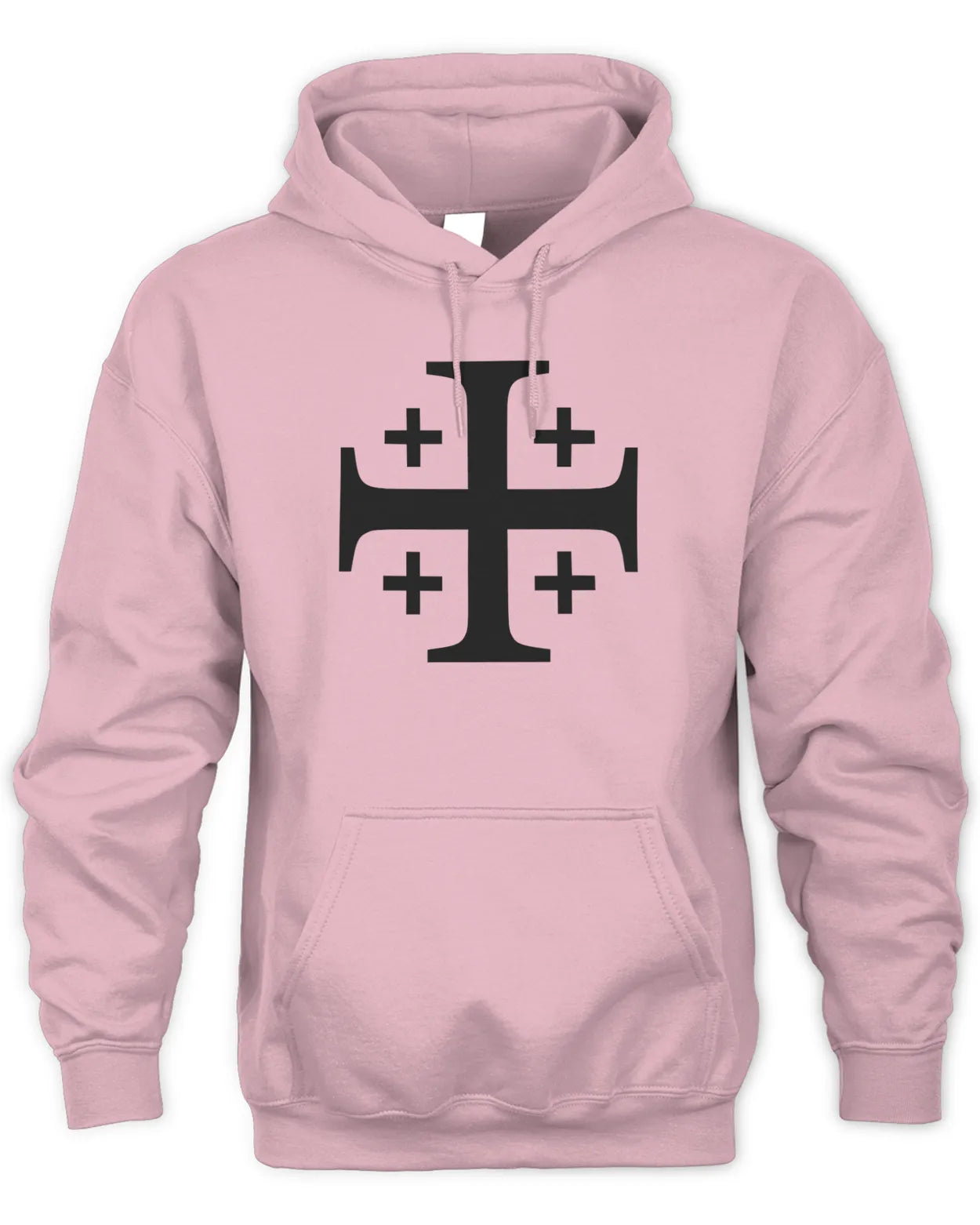 Embroidered Unisex Hoodie - Excursion Cross - Black on Light